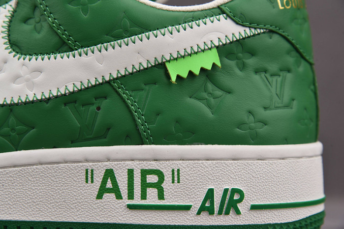 nike low air force 1 x green