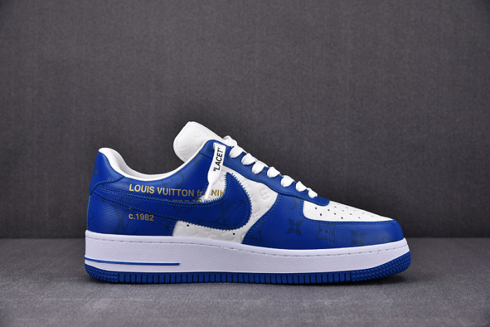 nike low air force 1 x bule white