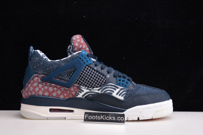 air jordan 4 sashiko deep ocean cw0898-400