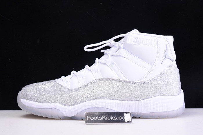 air jordan 11 white metallic silver vast grey ar0715-100