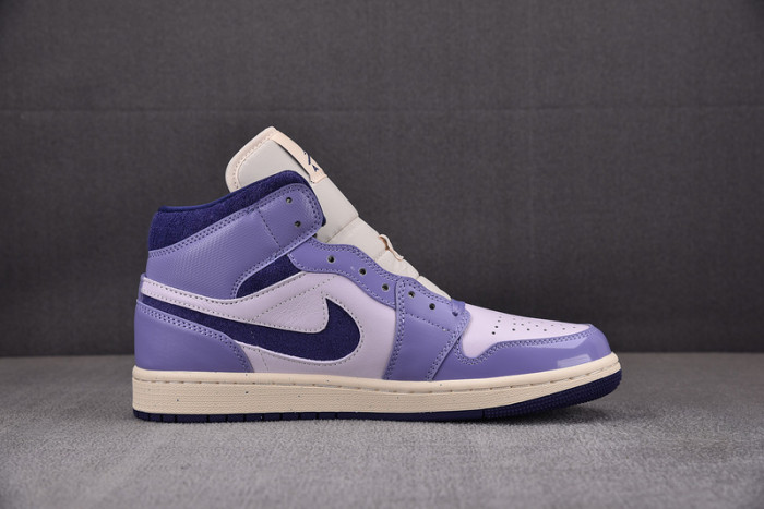 air jordan 1 mid se chenille sky j light purple dz3745-500