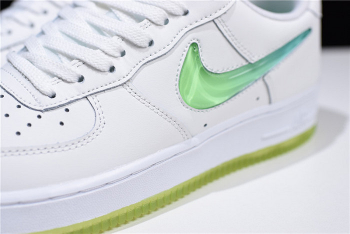 nike air force 1 white hyper jade volt at4143-100