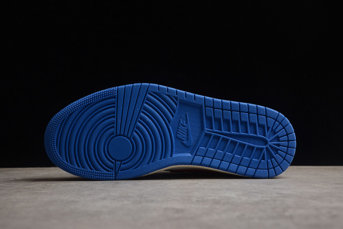 air jordan 1 low sport blue gym red dc0774-416