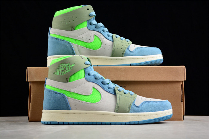 air jordan 1 zoom cmft 2 "neon green" dv1305-433