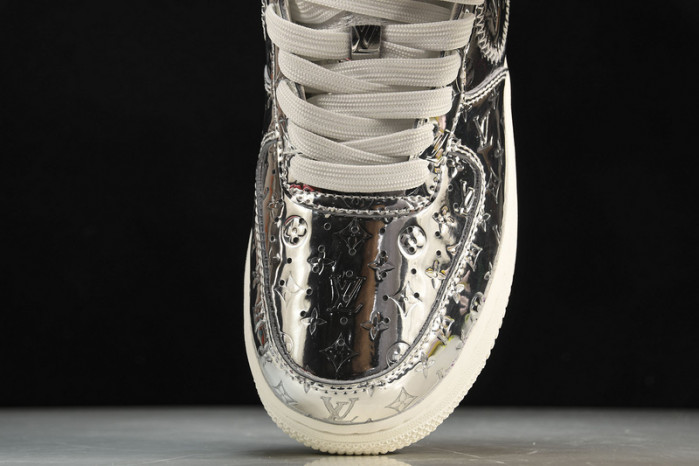 nike low air force 1 x silver