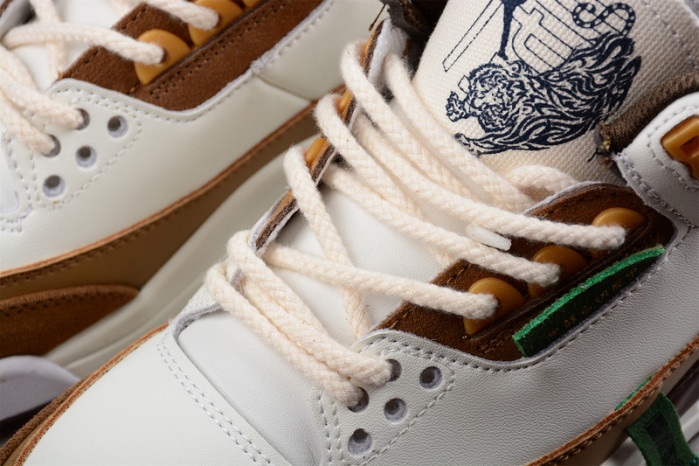 air jordan 3 retro se white dark brown green shoes 398614-500