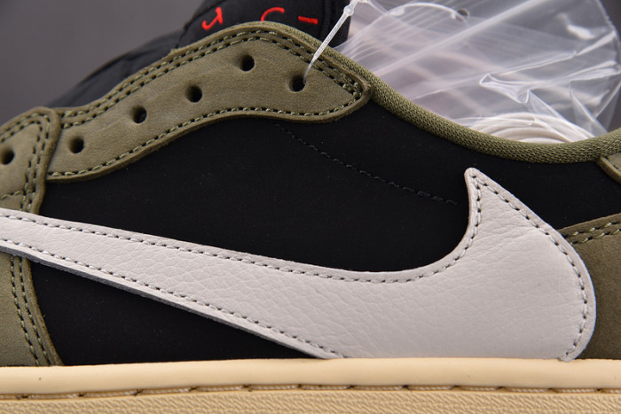 travis scott x air jordan 1 low og “black olive” dm7866-002